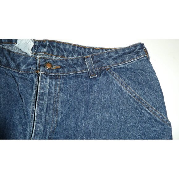 Carhartt WB013 VIO Washed Denim Dungarees Carpenter Jeans - Picture 2 of 13